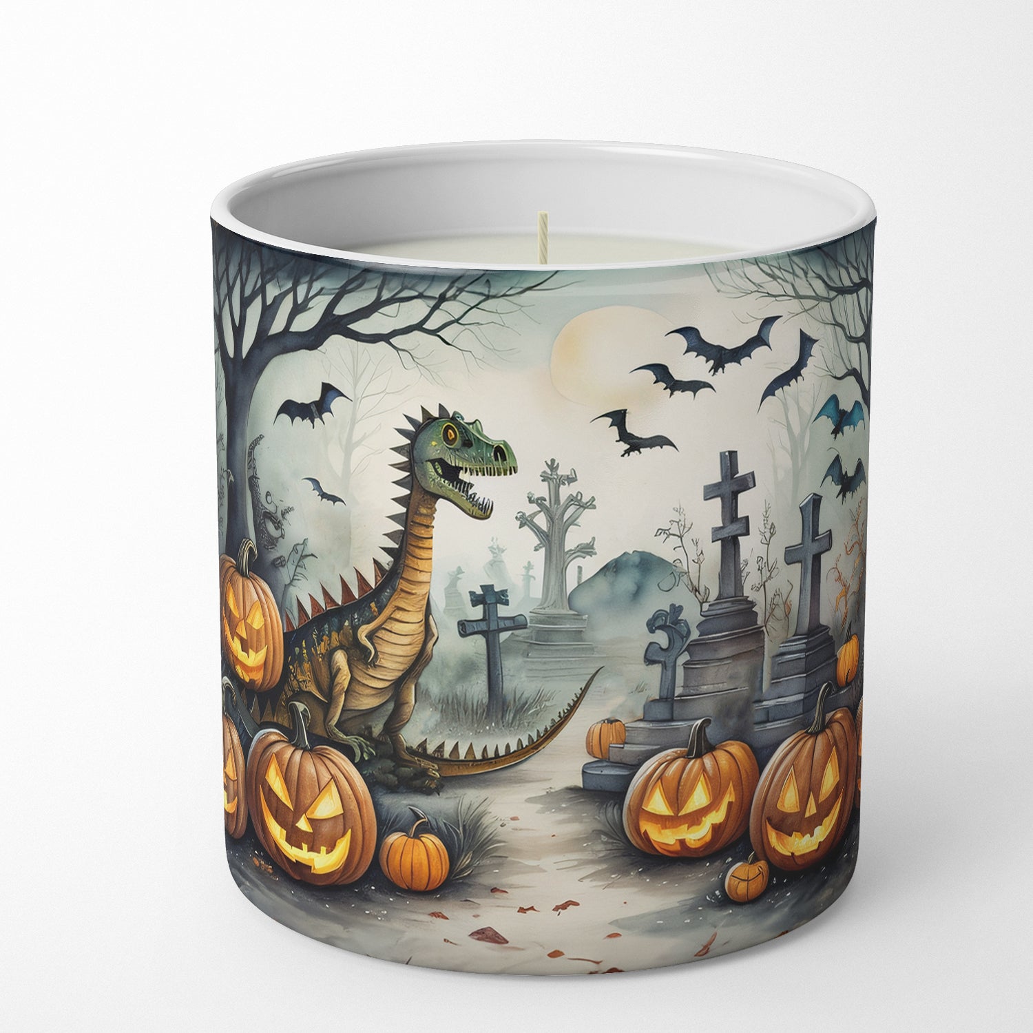 Buy this Dinosaurs Spooky Halloween Decorative Soy Candle