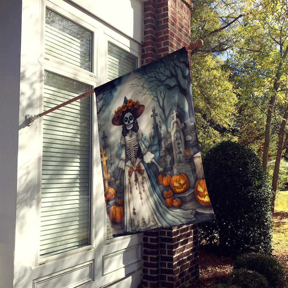 Buy this La Catrina Skeleton Spooky Halloween House Flag