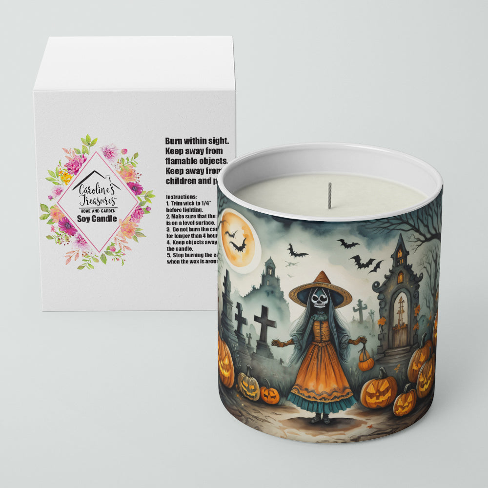 La Llorona Skeleton Spooky Halloween Decorative Soy Candle