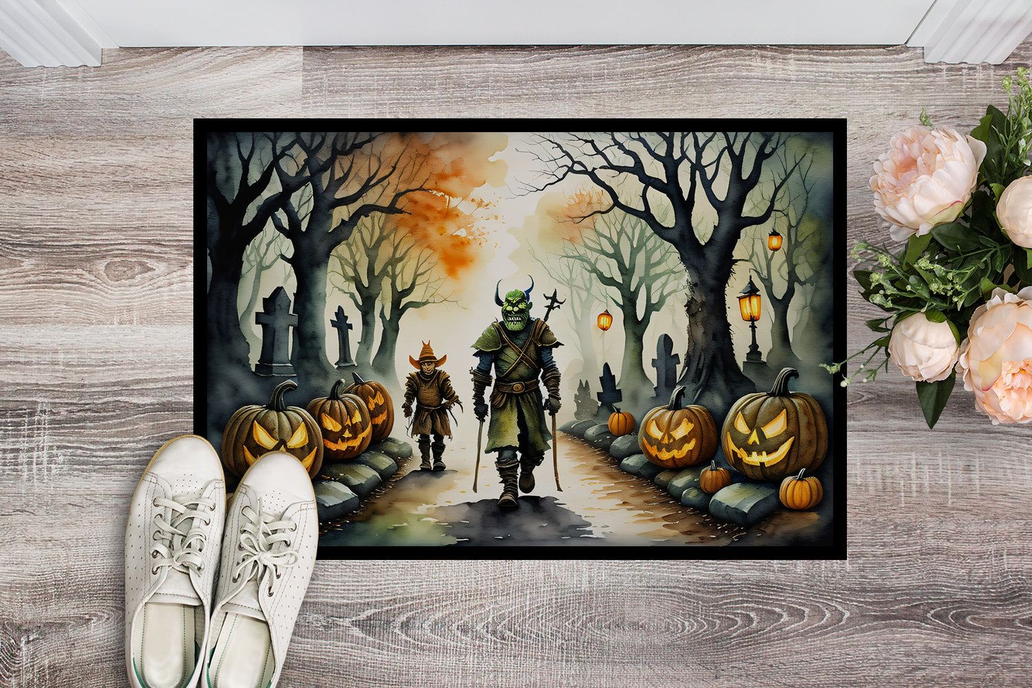 Buy this Orcs Spooky Halloween Doormat 18x27
