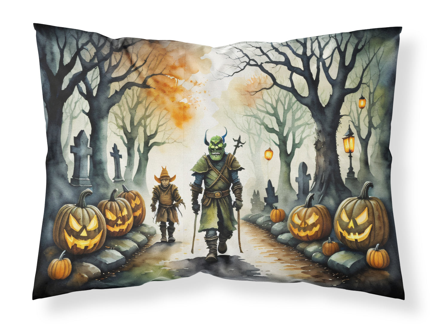 Buy this Orcs Spooky Halloween Fabric Standard Pillowcase