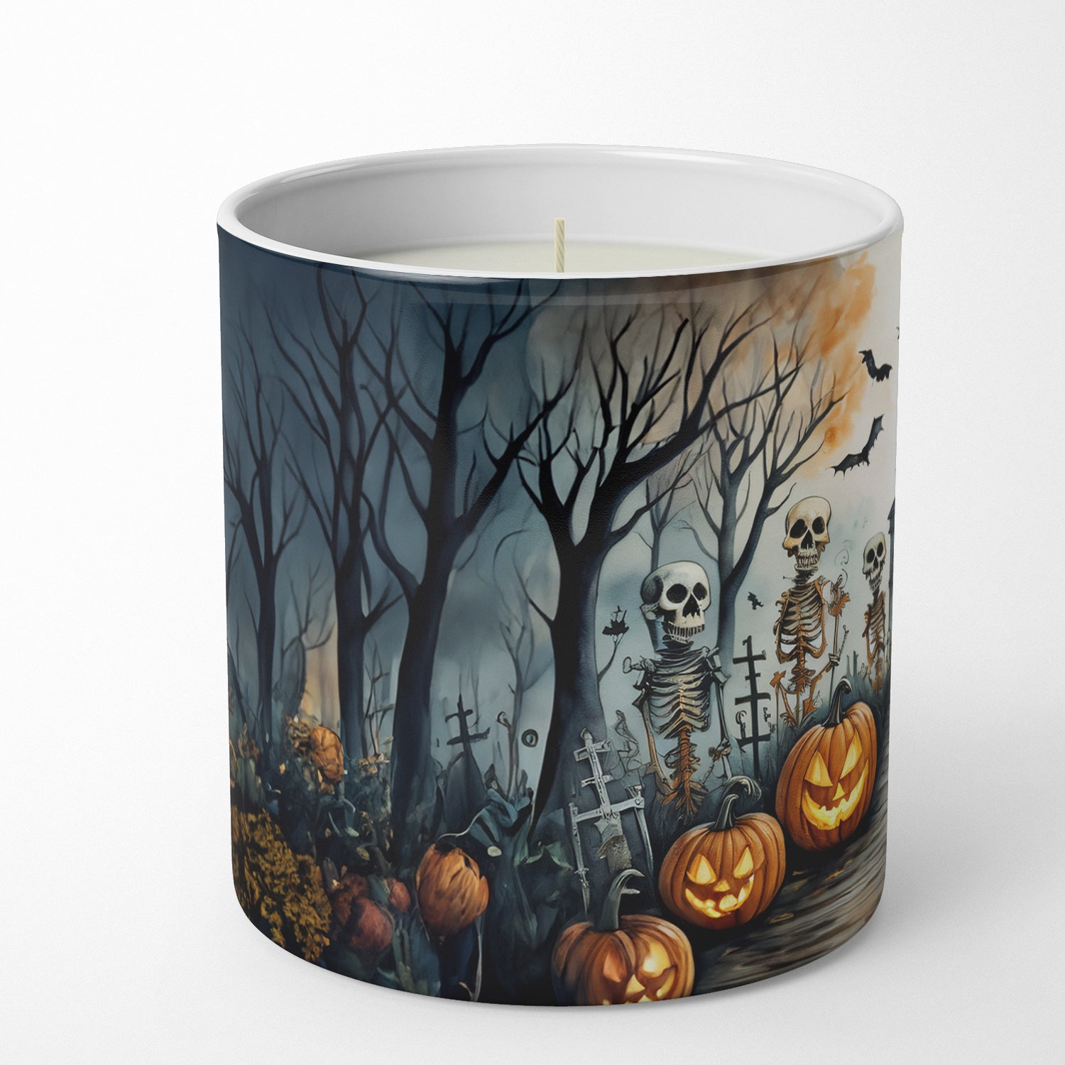 Skeleton Spooky Halloween Decorative Soy Candle