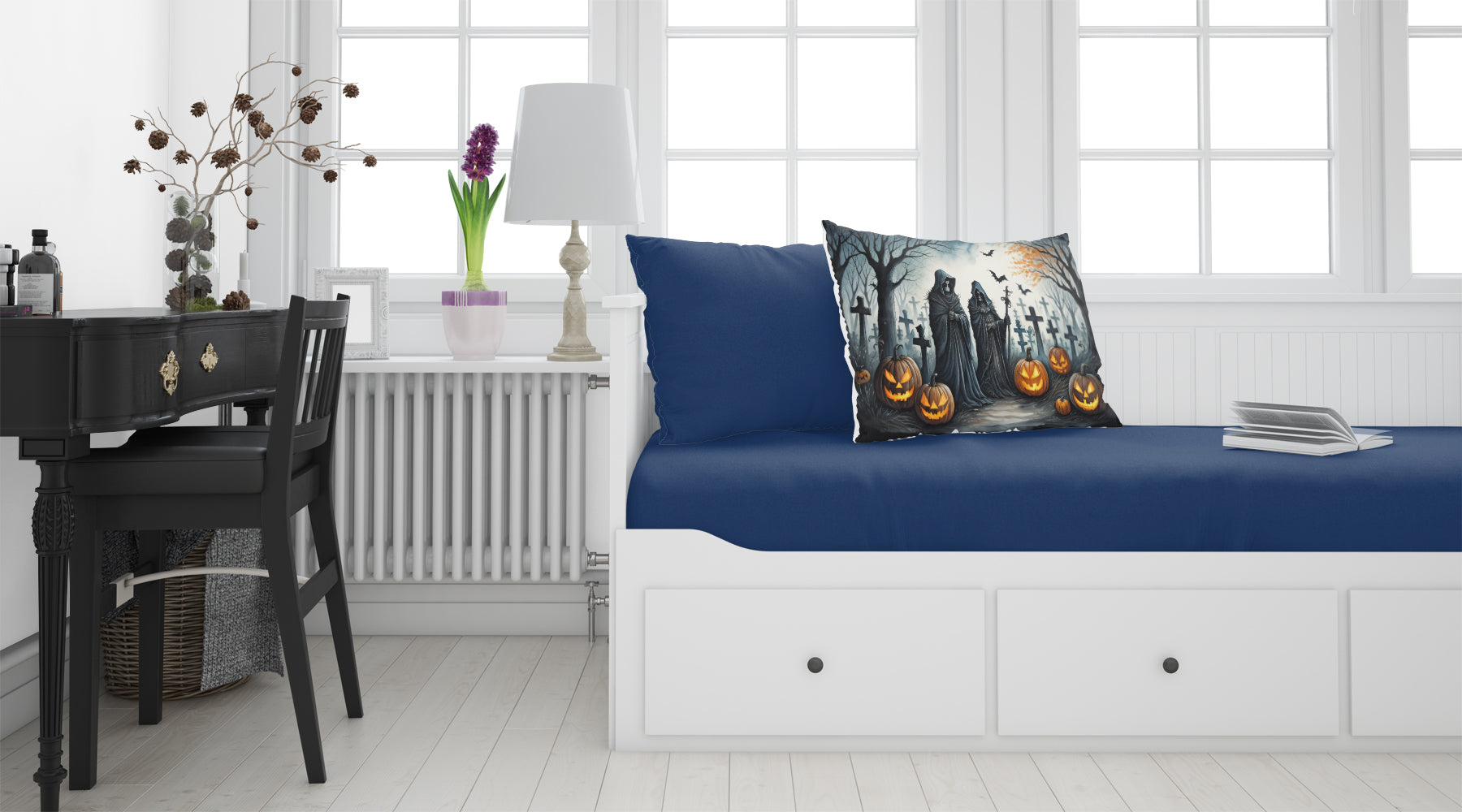 Buy this The Grim Reaper Spooky Halloween Fabric Standard Pillowcase