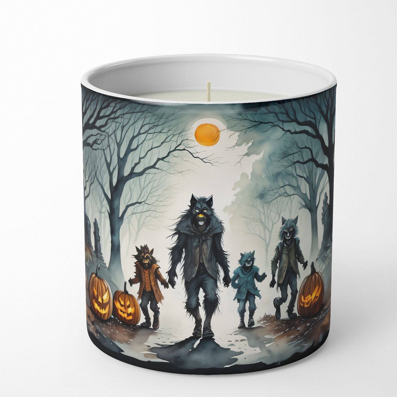 Werewolves Spooky Halloween Decorative Soy Candle