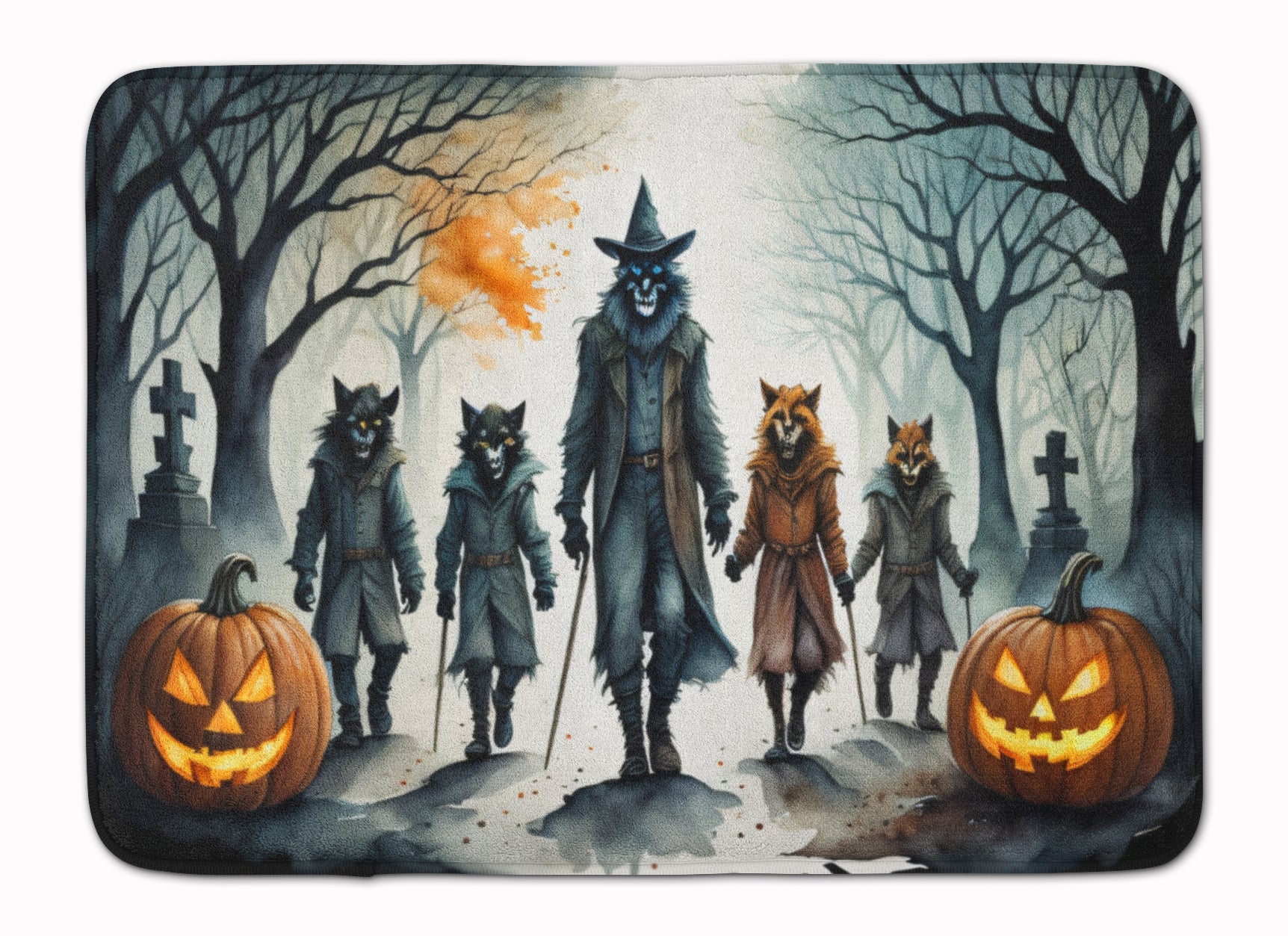 Buy this Werewolves Spooky Halloween Memory Foam Kitchen Mat