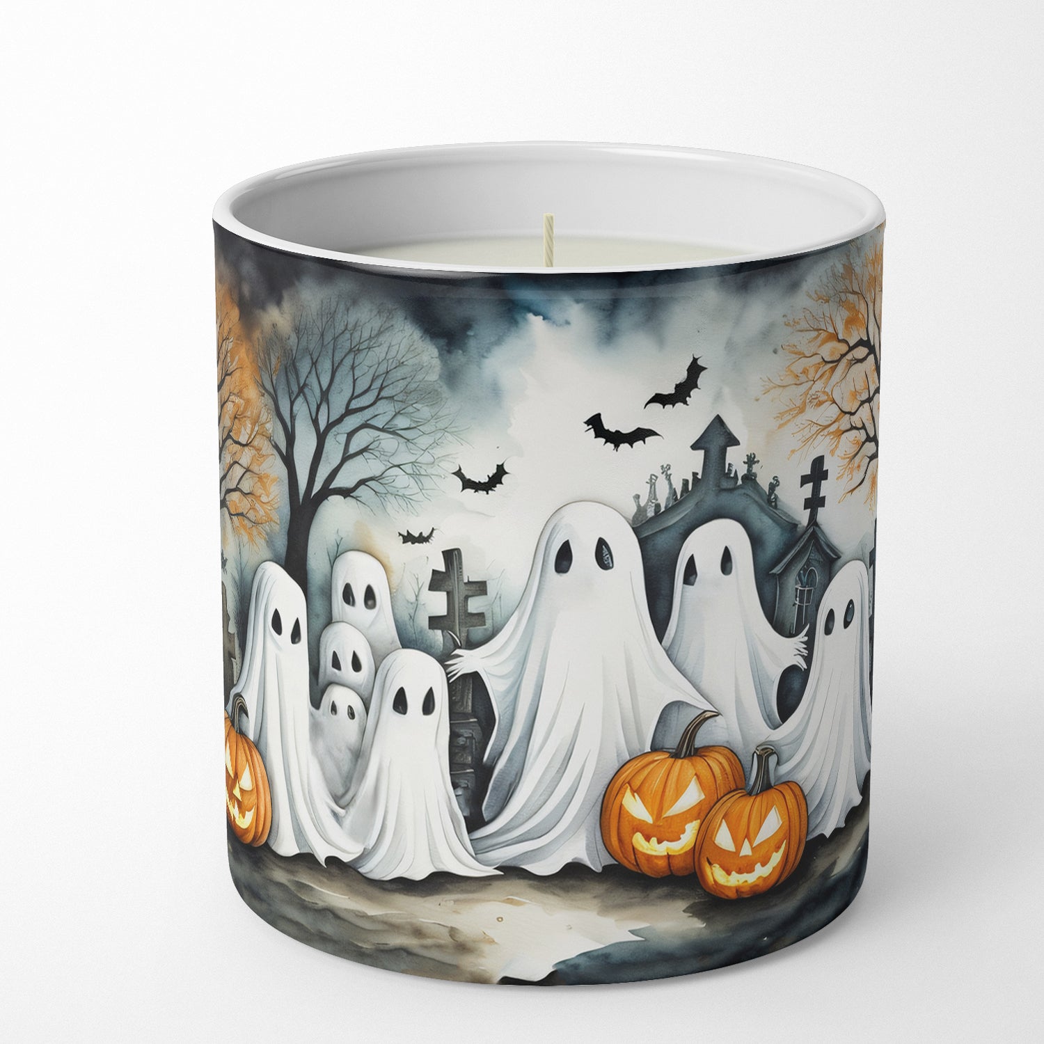 Ghosts Spooky Halloween Decorative Soy Candle