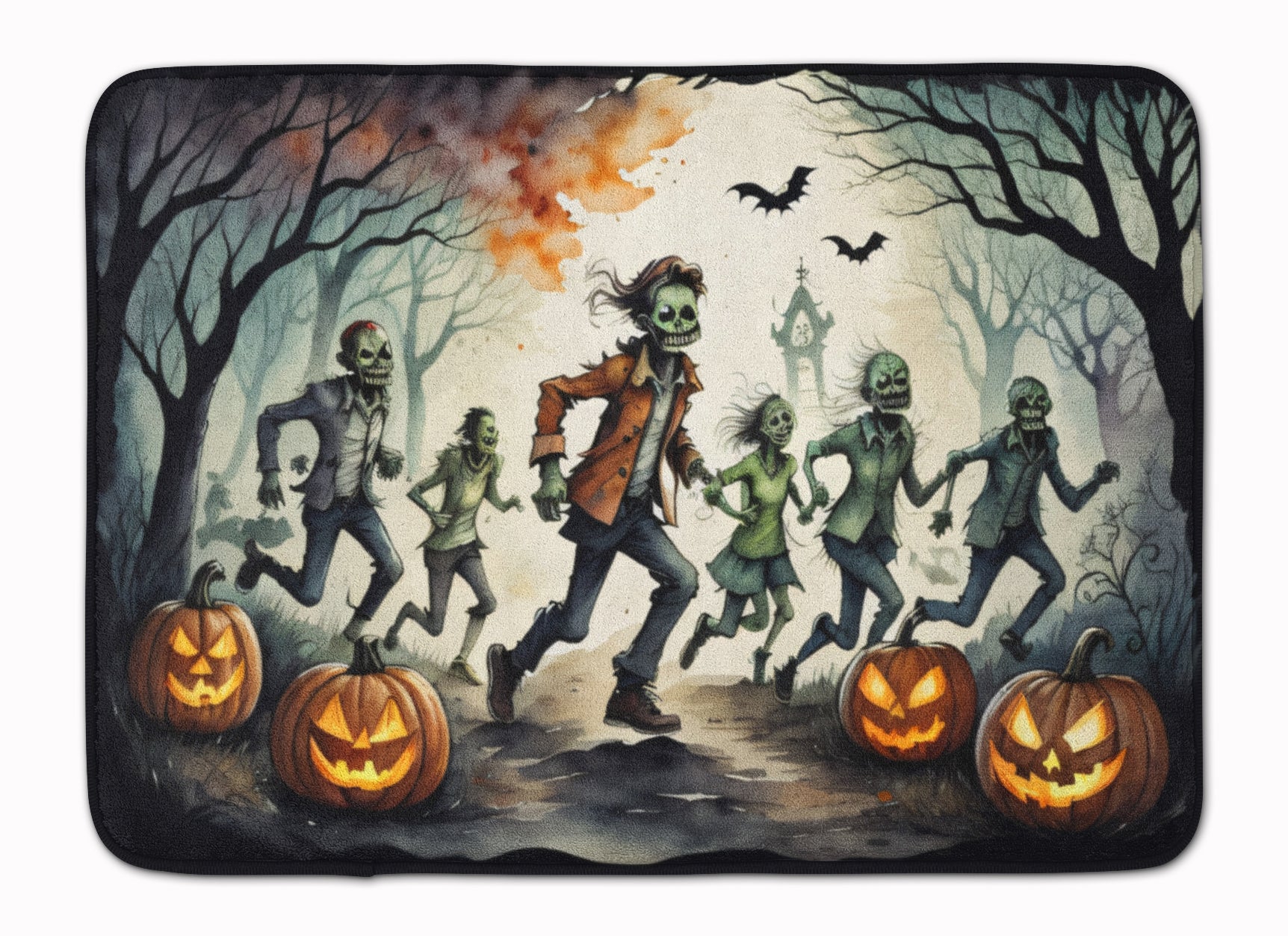 Buy this Zombies Spooky Halloween Memory Foam Kitchen Mat