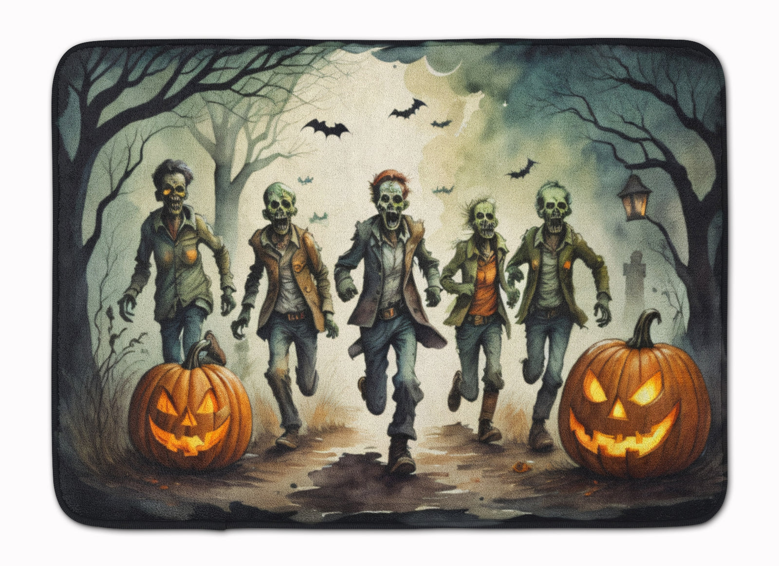 Buy this Zombies Spooky Halloween Memory Foam Kitchen Mat