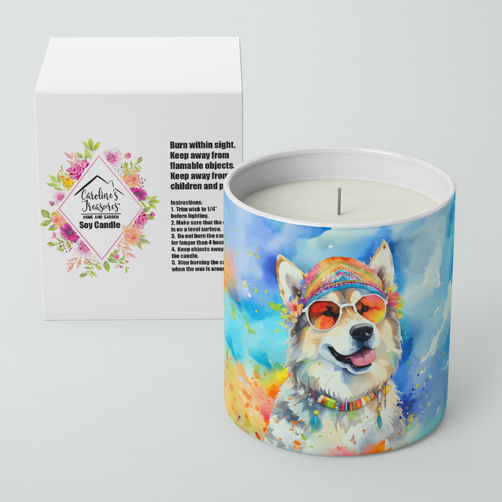 Buy this Alaskan Malamute Hippie Dawg Decorative Soy Candle