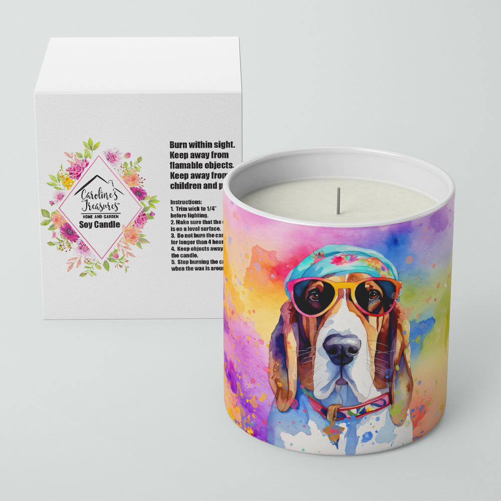 Buy this Basset Hound Hippie Dawg Decorative Soy Candle