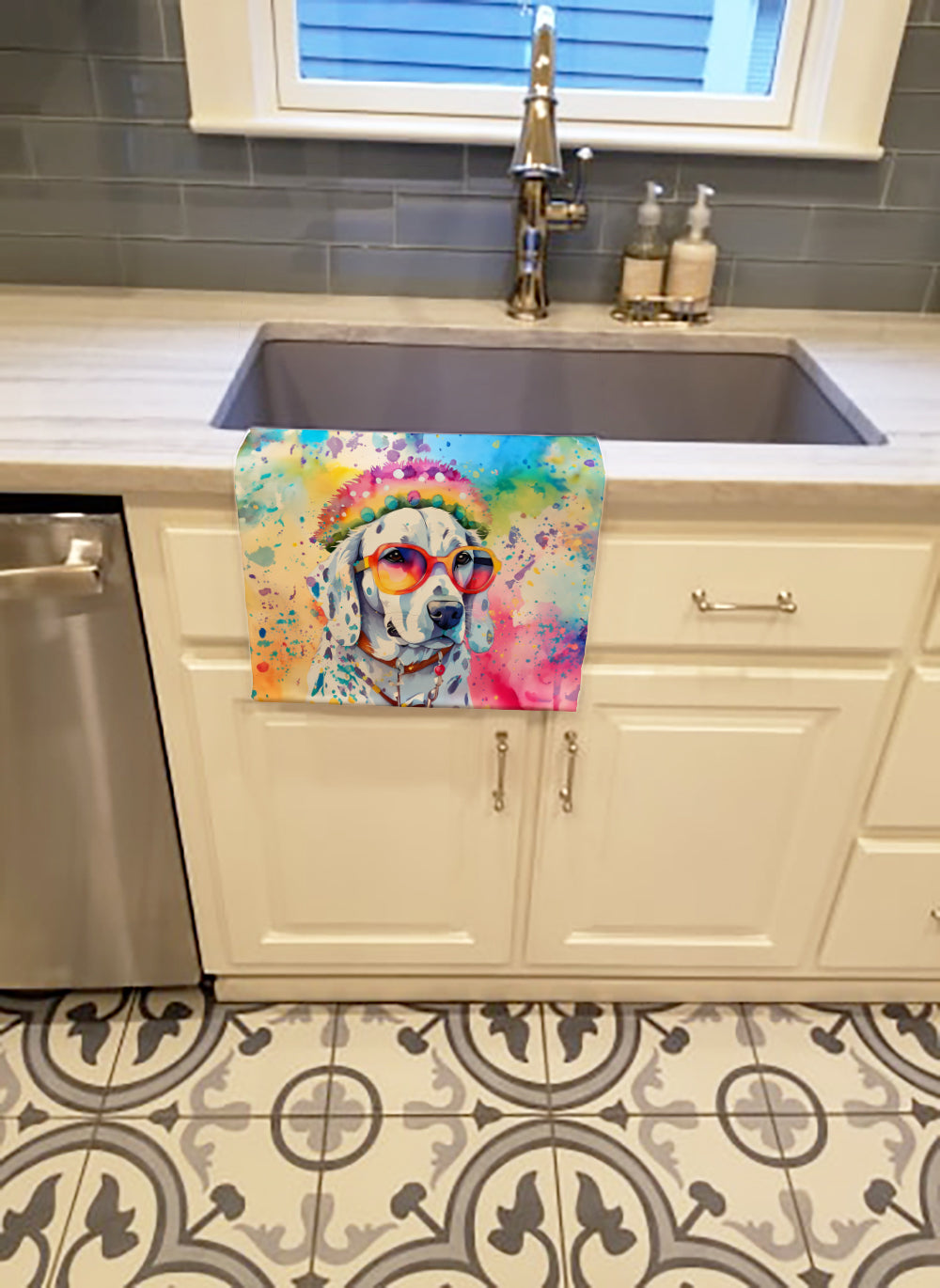 Buy this Dalmatian Hippie Dawg Kitchen Towel