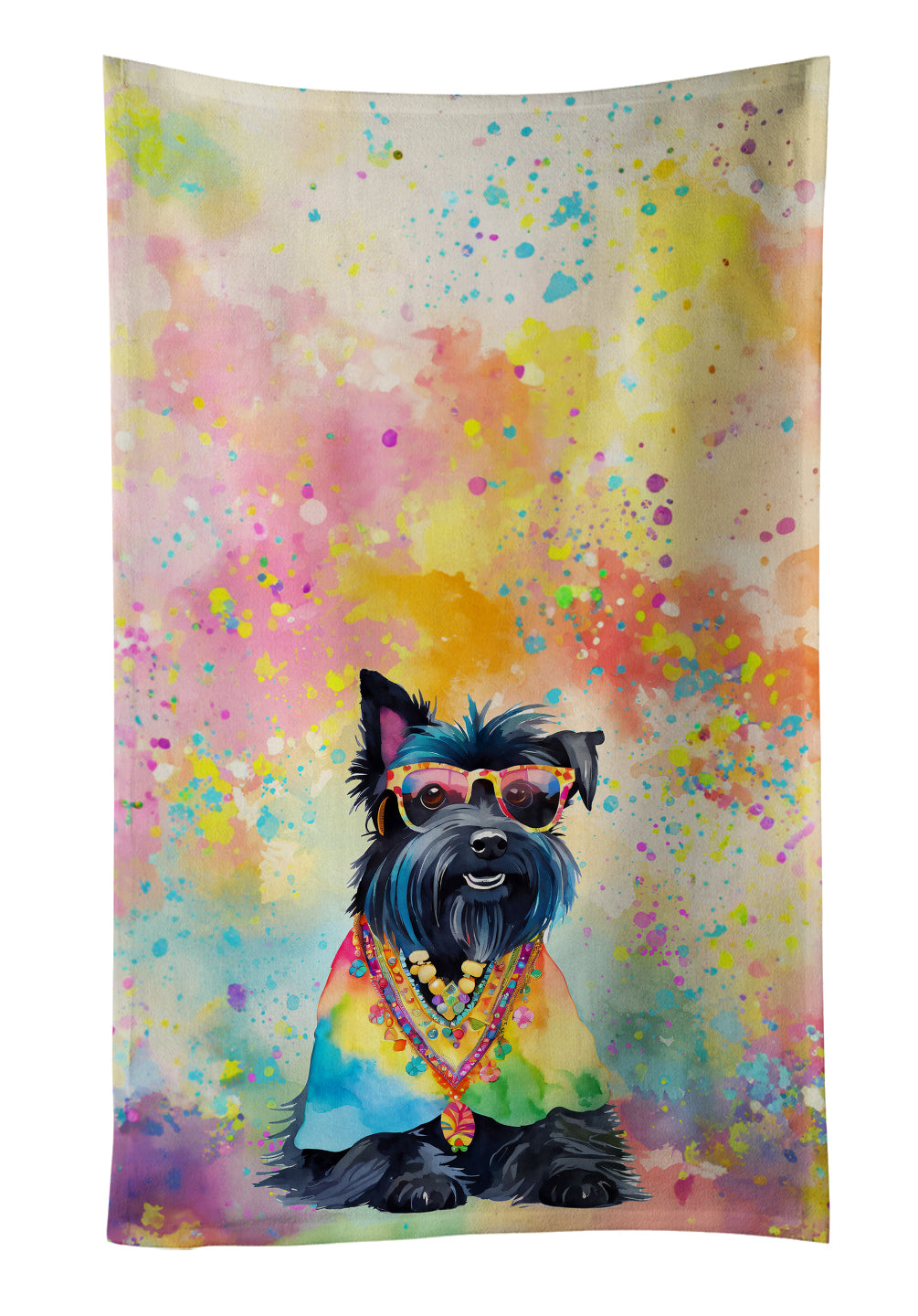 Buy this Scottish Terrier Hippie Dawg Kitchen Towel