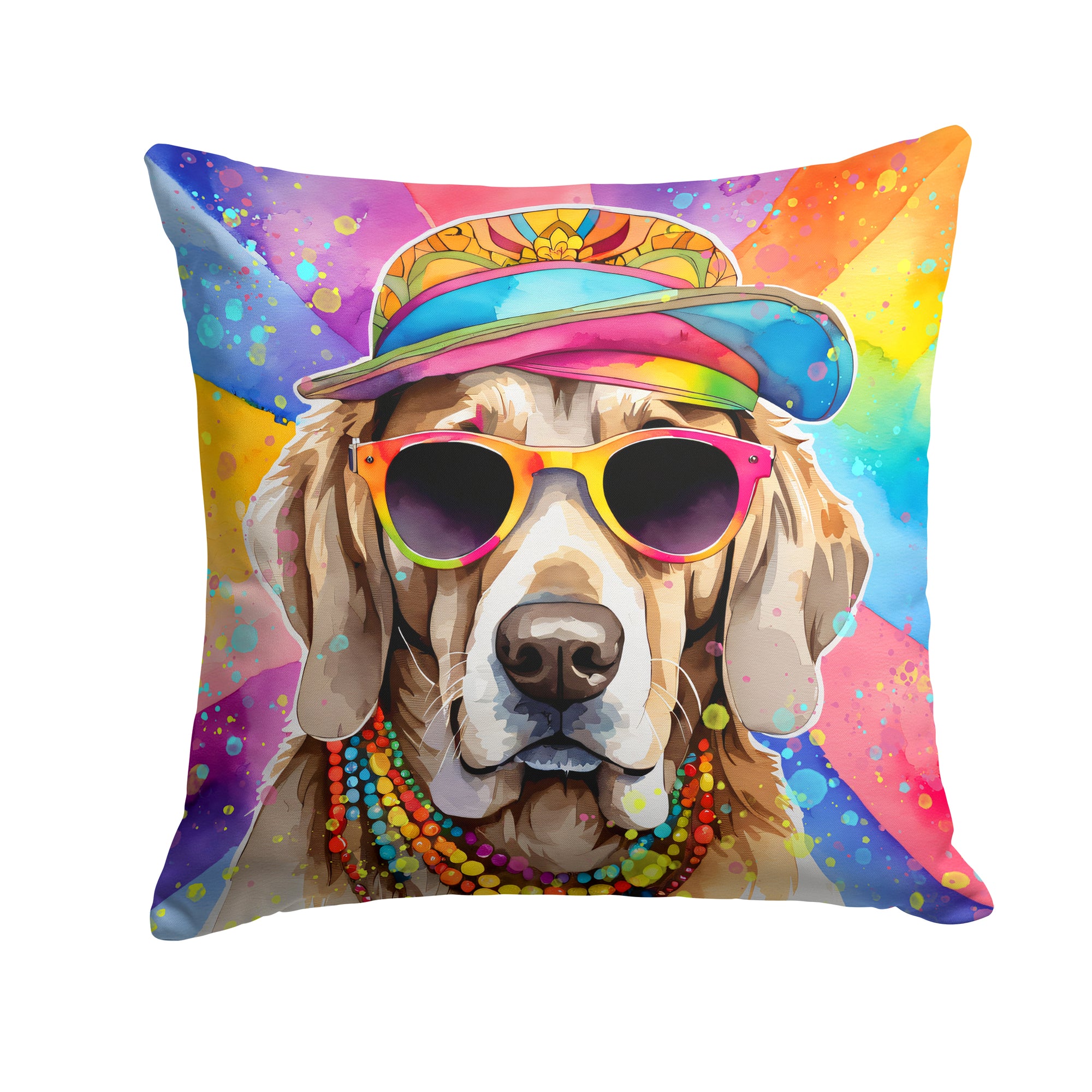 Buy this Weimaraner Hippie Dawg Fabric Decorative Pillow