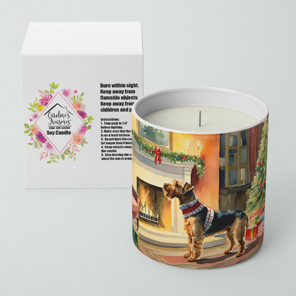 Buy this Airedale Terrier Cozy Christmas Decorative Soy Candle