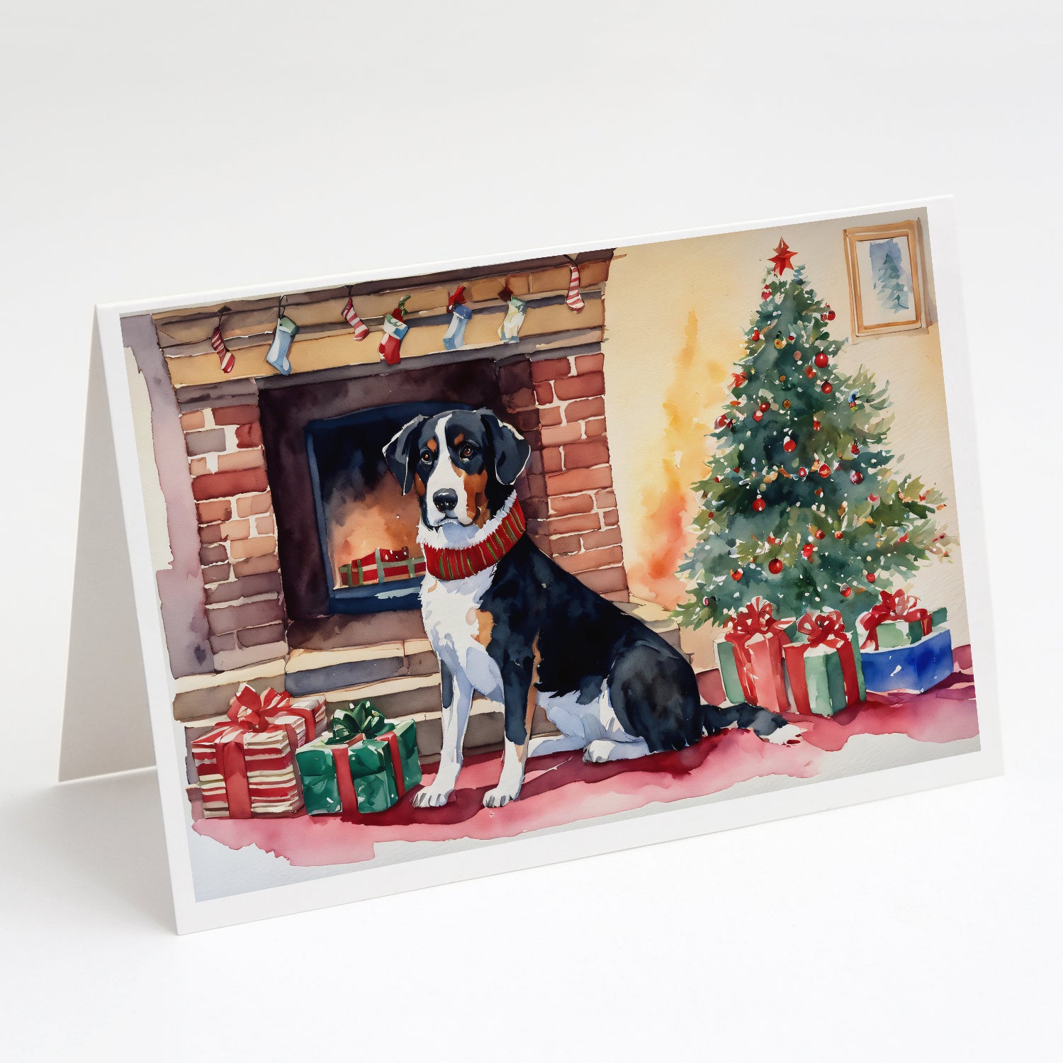 Buy this Appenzeller Sennenhund Cozy Christmas Greeting Cards Pack of 8