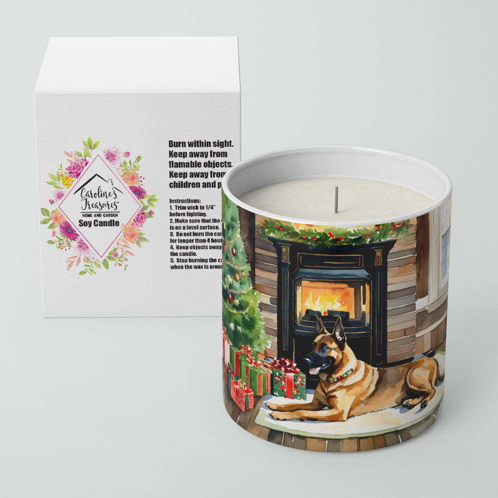Buy this Belgian Malinois Cozy Christmas Decorative Soy Candle