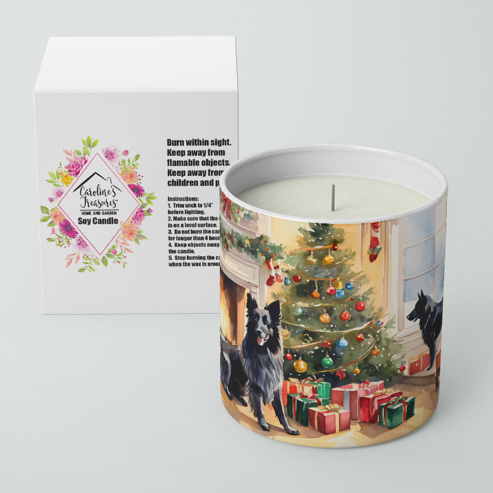 Buy this Belgian Sheepdog Cozy Christmas Decorative Soy Candle