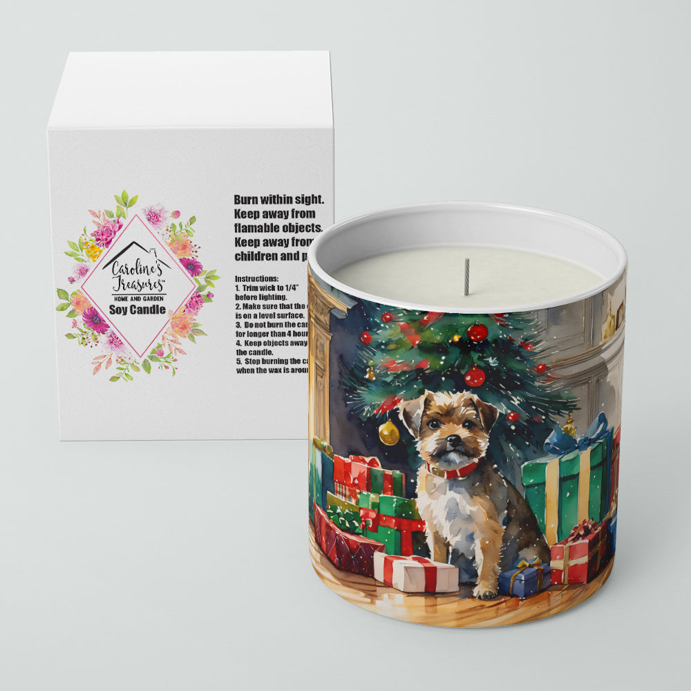 Buy this Border Terrier Cozy Christmas Decorative Soy Candle
