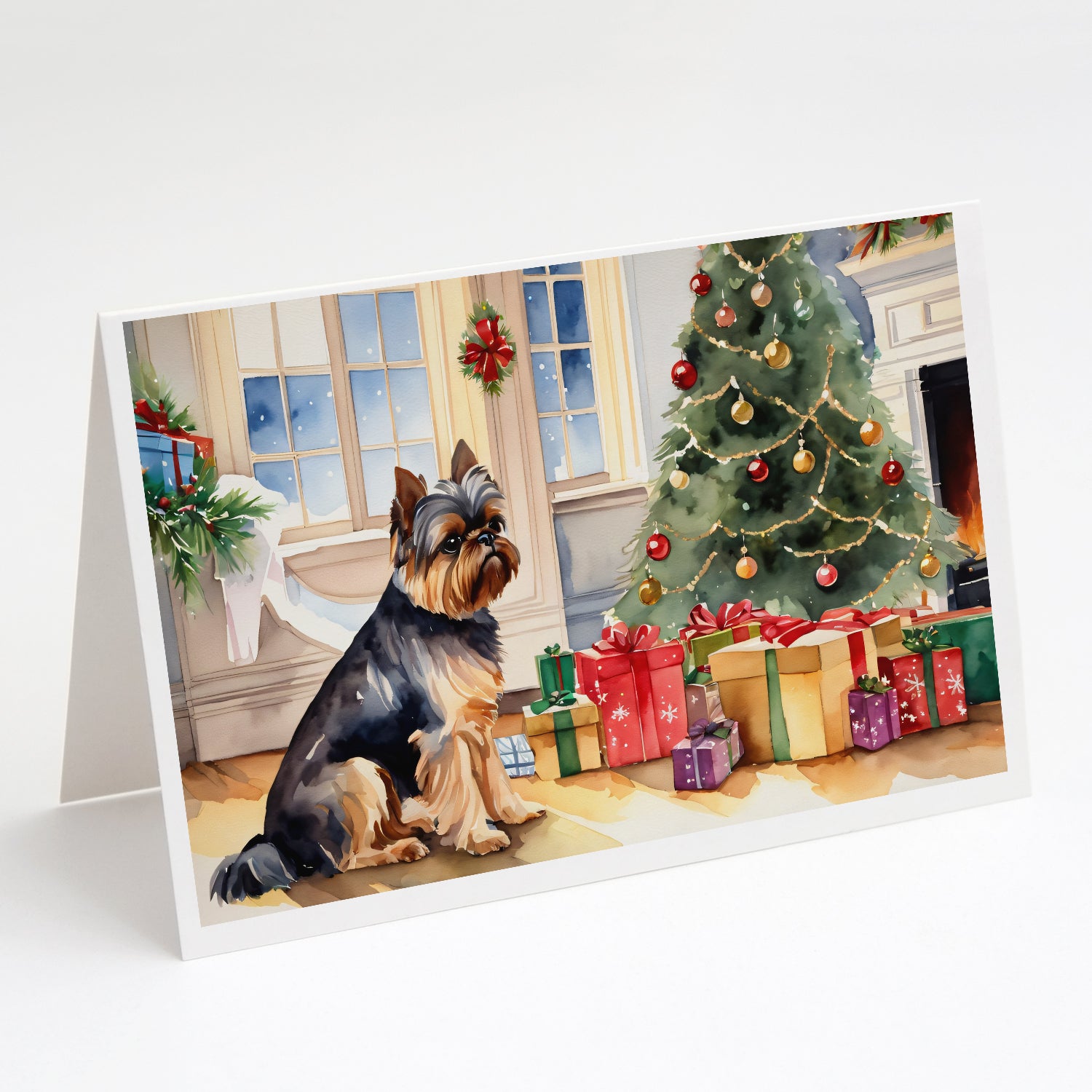 Buy this Brussels Griffon Cozy Christmas Greeting Cards Pack of 8