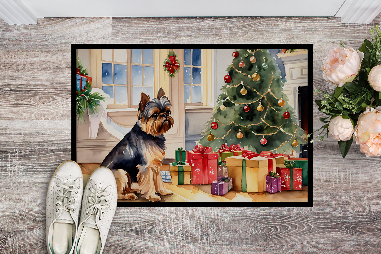 Buy this Brussels Griffon Cozy Christmas Doormat