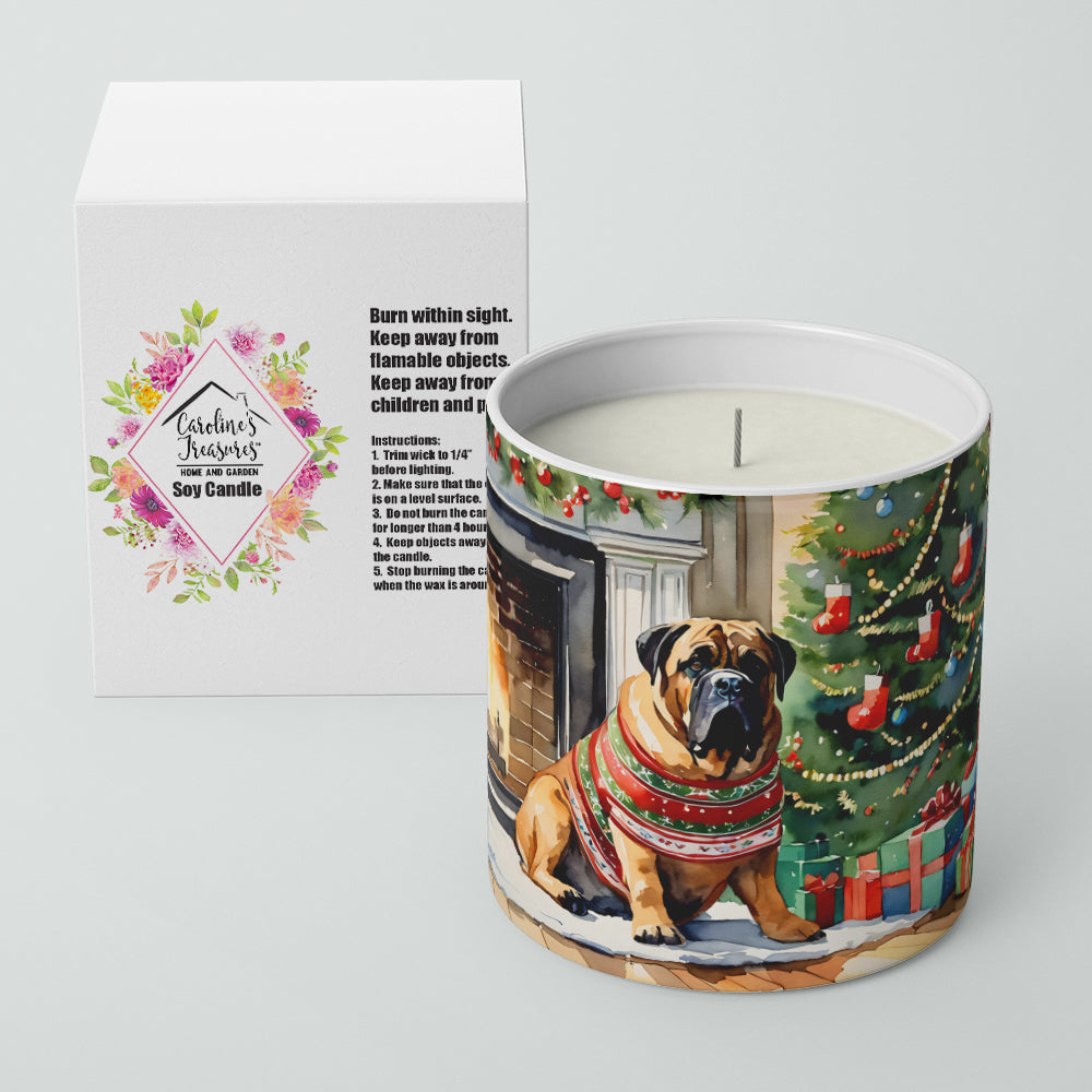 Buy this Bullmastiff Cozy Christmas Decorative Soy Candle