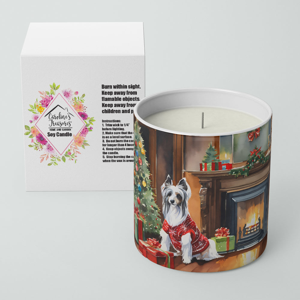 Buy this Chinese Crested Cozy Christmas Decorative Soy Candle