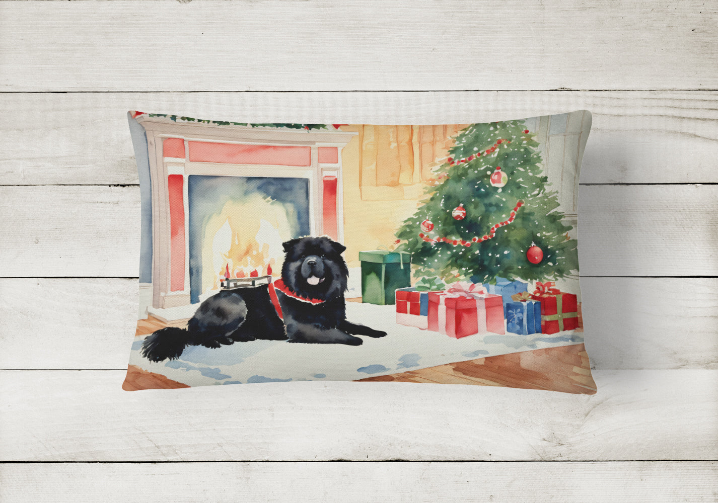 Buy this Chow Chow Cozy Christmas Throw Pillow