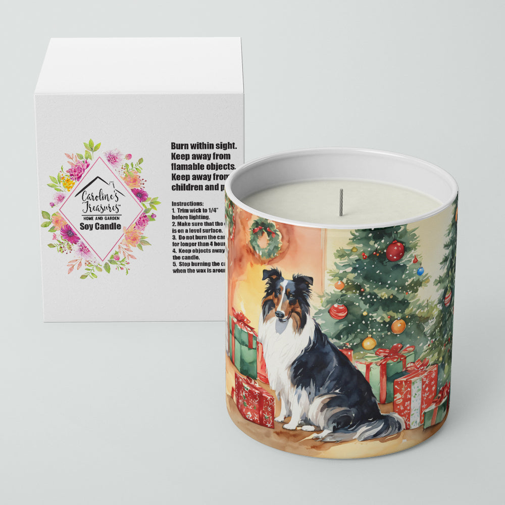 Buy this Collie Cozy Christmas Decorative Soy Candle