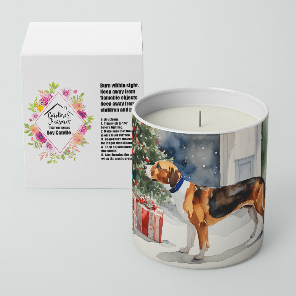 Buy this English Foxhound Cozy Christmas Decorative Soy Candle
