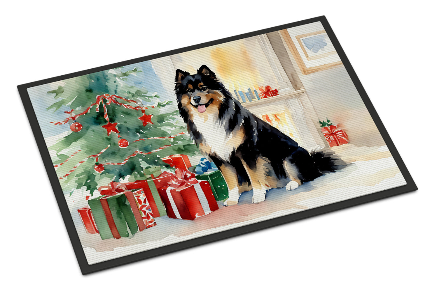 Buy this Finnish Lapphund Cozy Christmas Doormat