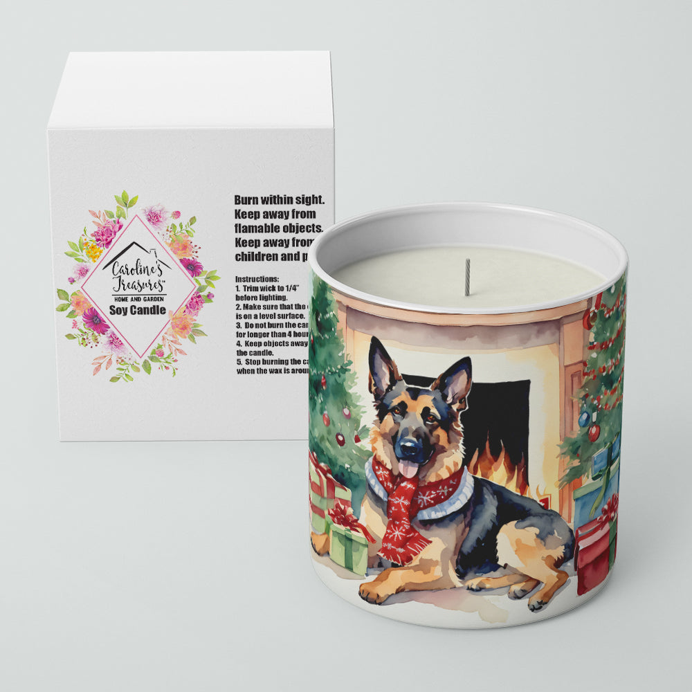 Buy this German Shepherd Cozy Christmas Decorative Soy Candle
