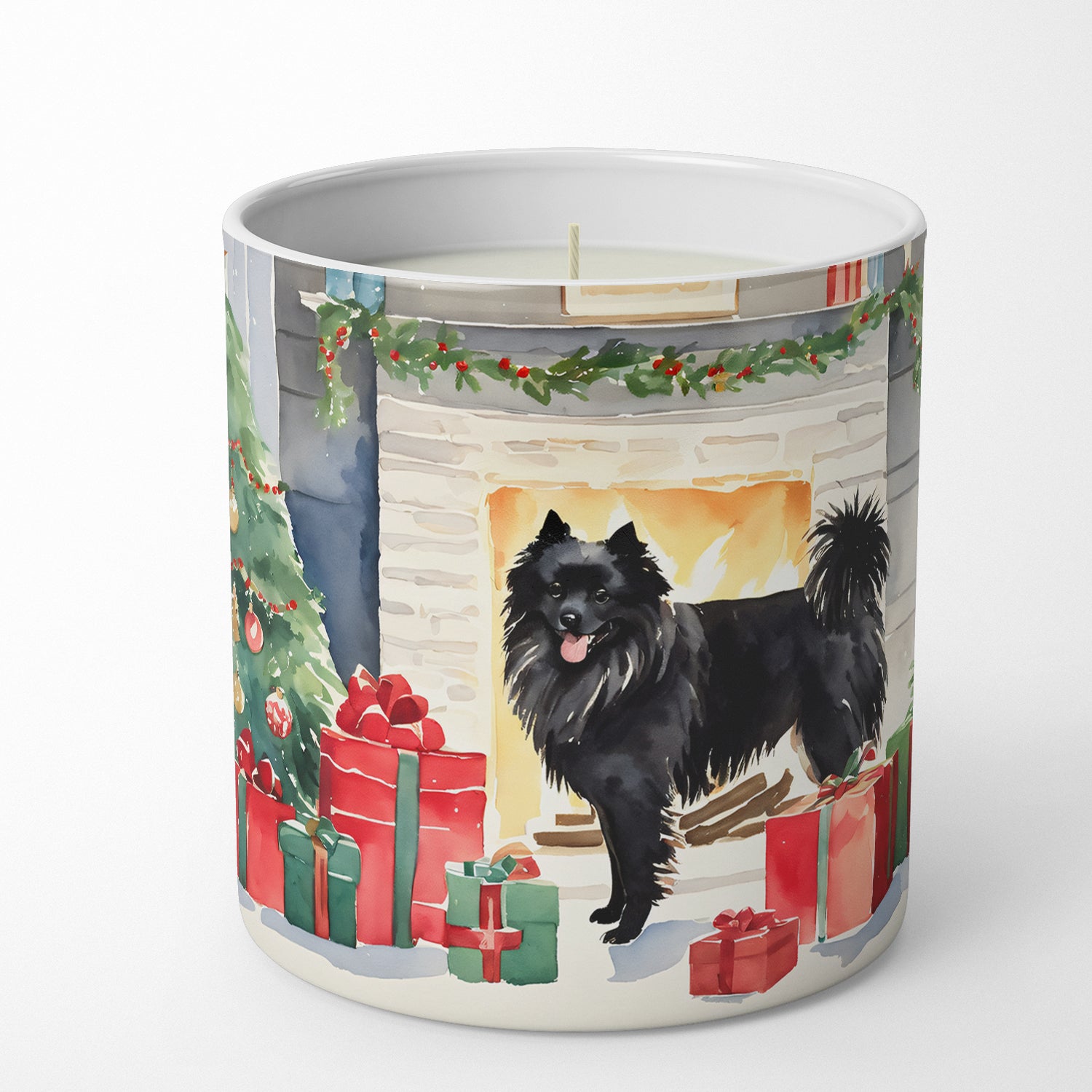 Buy this German Spitz Cozy Christmas Decorative Soy Candle