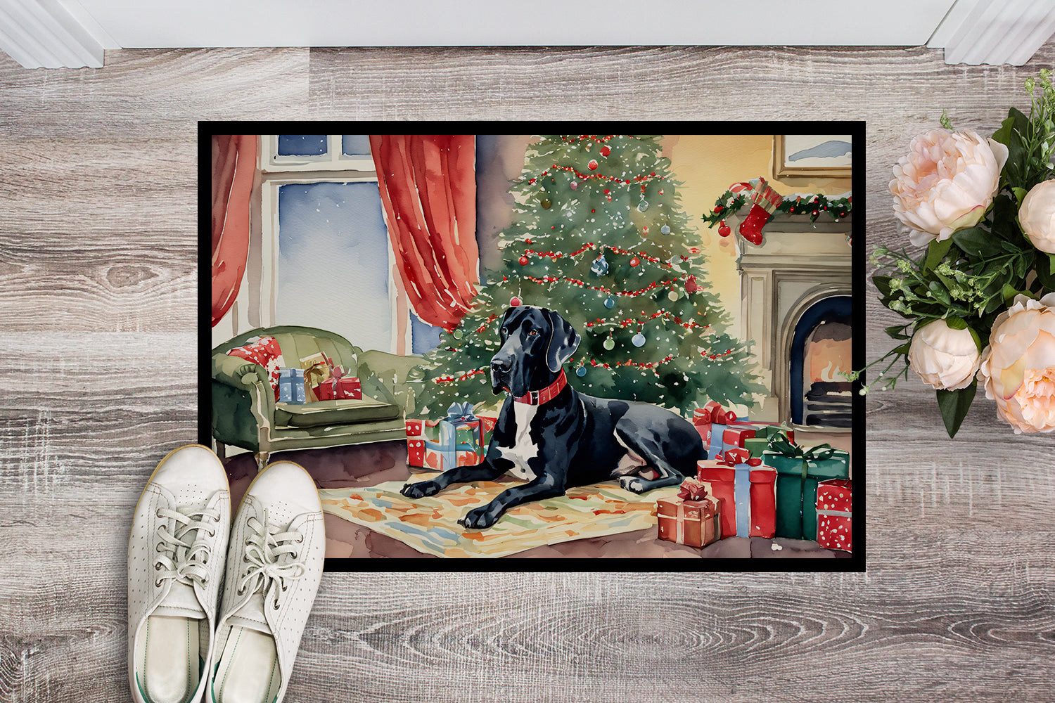 Buy this Great Dane Cozy Christmas Doormat