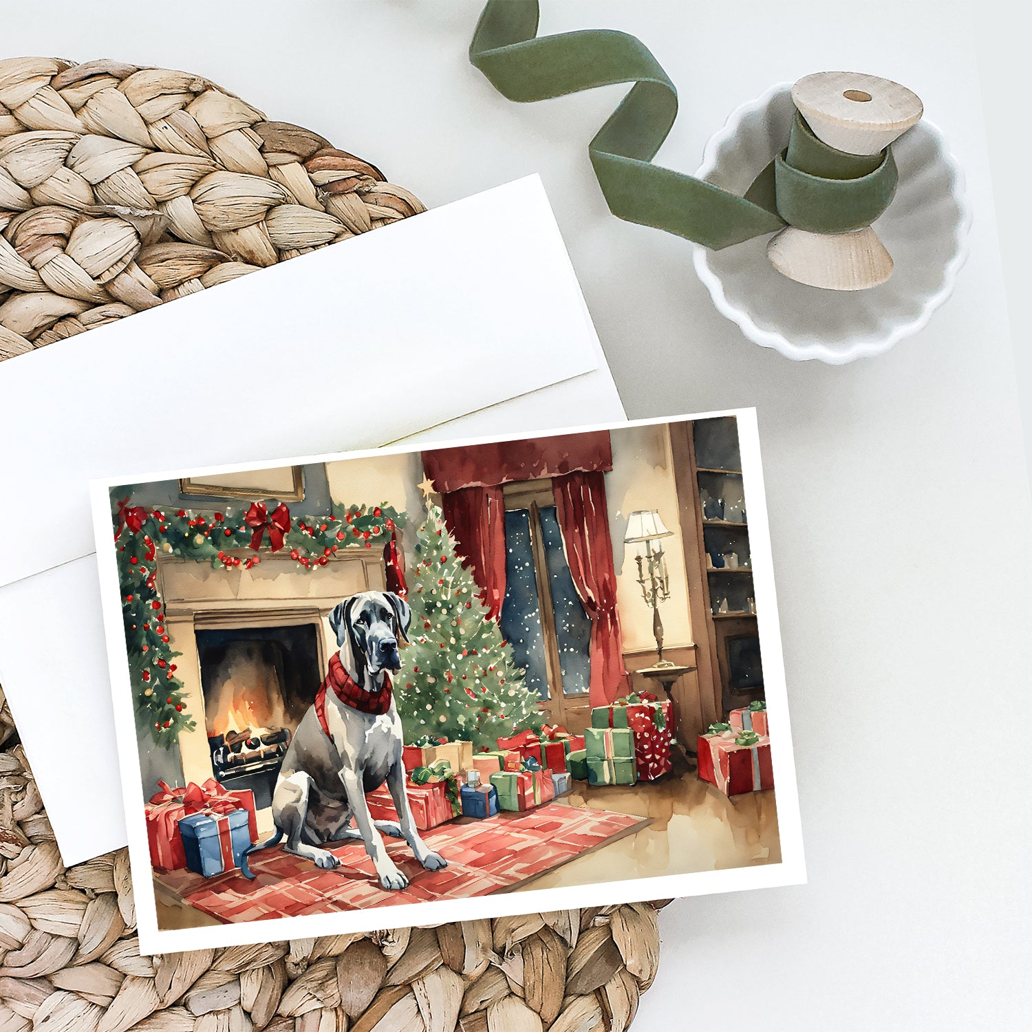 Buy this Great Dane Cozy Christmas Greeting Cards Pack of 8