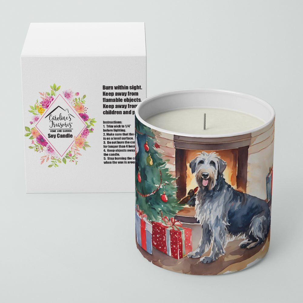 Buy this Irish Wolfhound Cozy Christmas Decorative Soy Candle