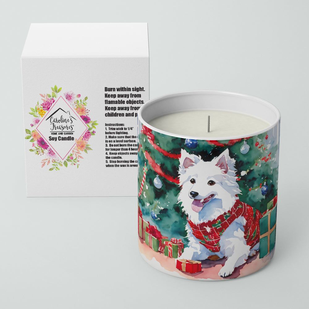 Buy this Japanese Spitz Cozy Christmas Decorative Soy Candle