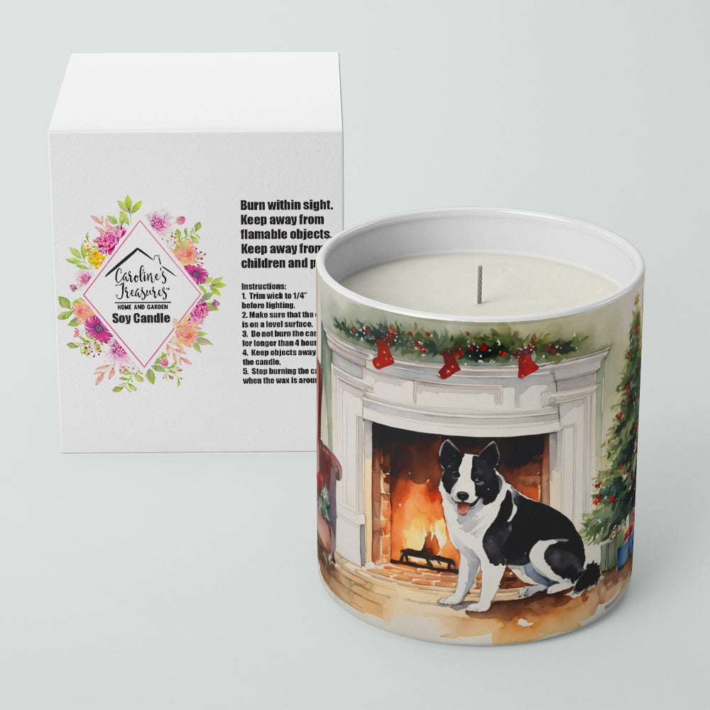 Buy this Karelian Bear Dog Cozy Christmas Decorative Soy Candle