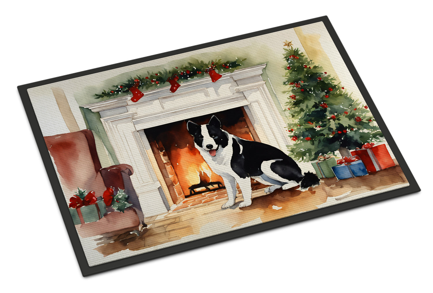 Buy this Karelian Bear Dog Cozy Christmas Doormat