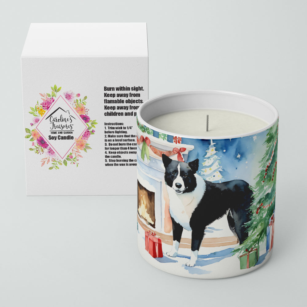 Buy this Karelian Bear Dog Cozy Christmas Decorative Soy Candle