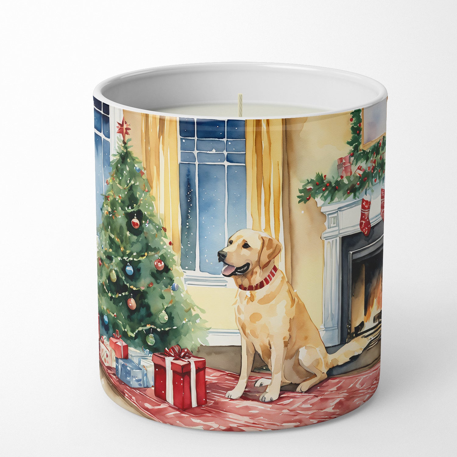 Buy this Labrador Retriever Cozy Christmas Decorative Soy Candle