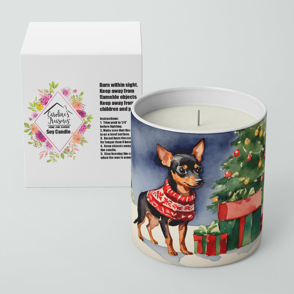 Miniature Pinscher Cozy Christmas Decorative Soy Candle