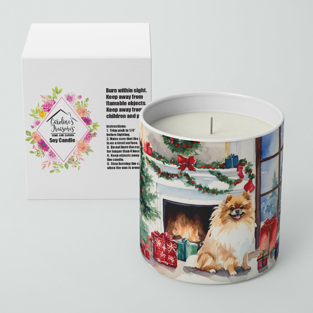 Buy this Pomeranian Cozy Christmas Decorative Soy Candle