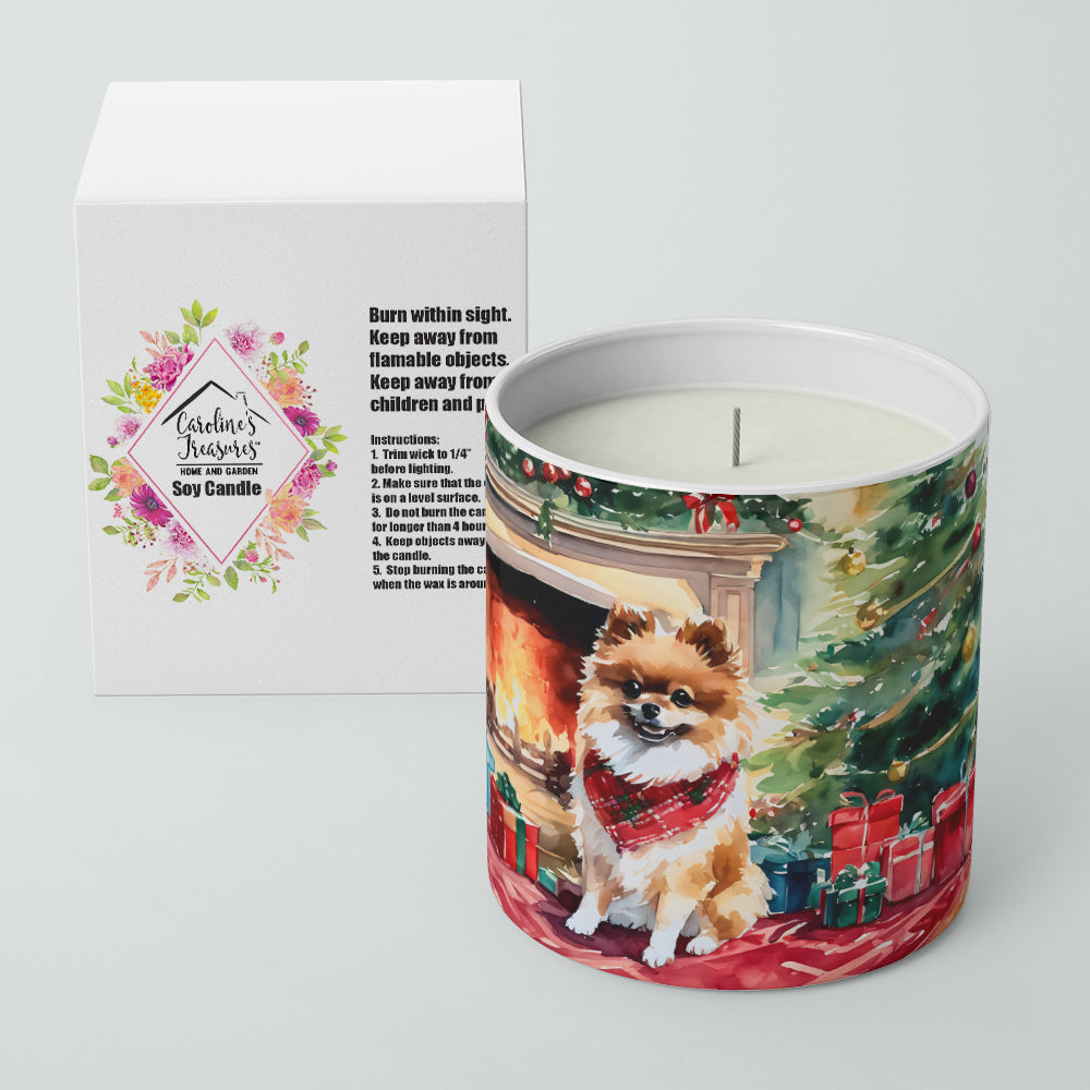 Buy this Pomeranian Cozy Christmas Decorative Soy Candle