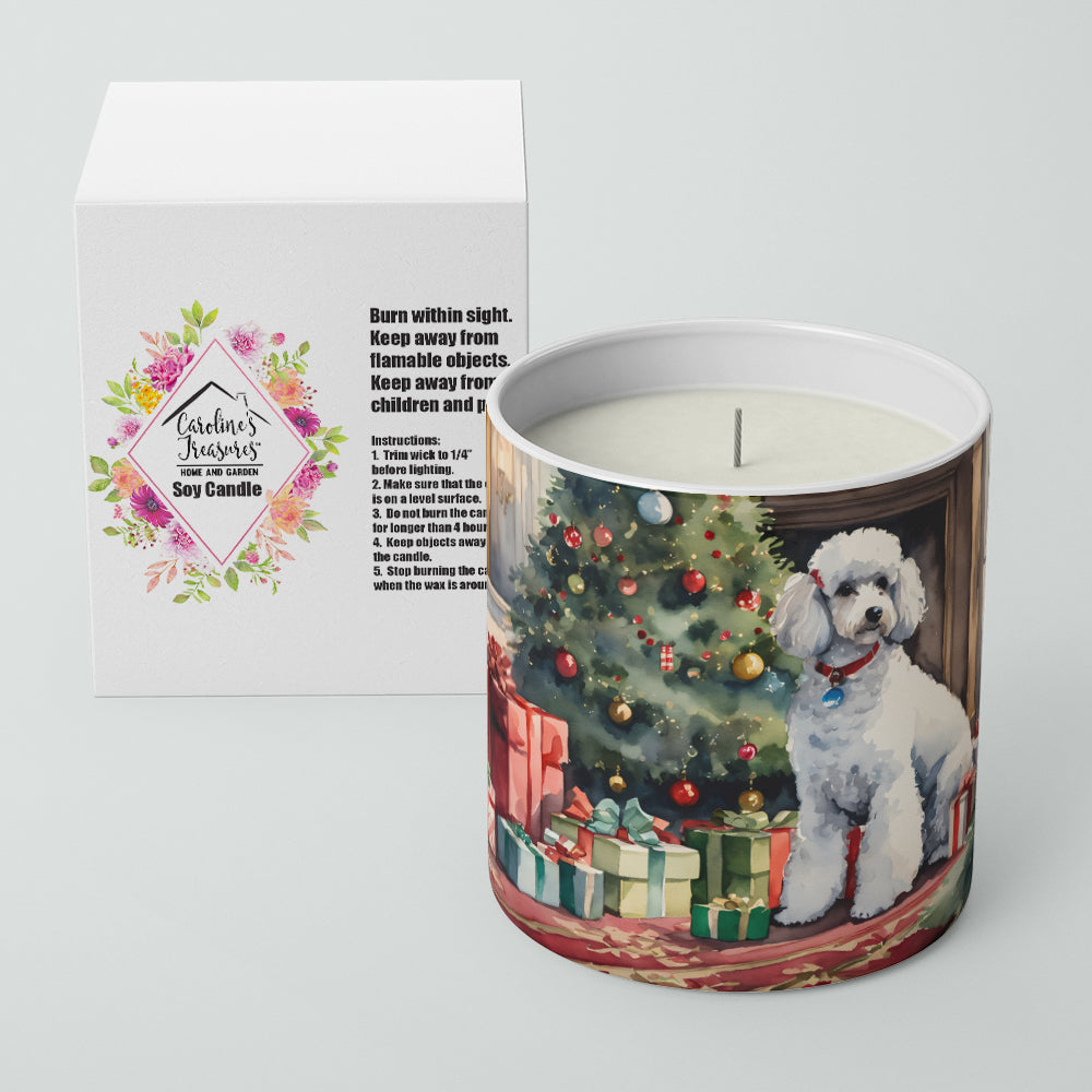 Buy this Poodle Cozy Christmas Decorative Soy Candle