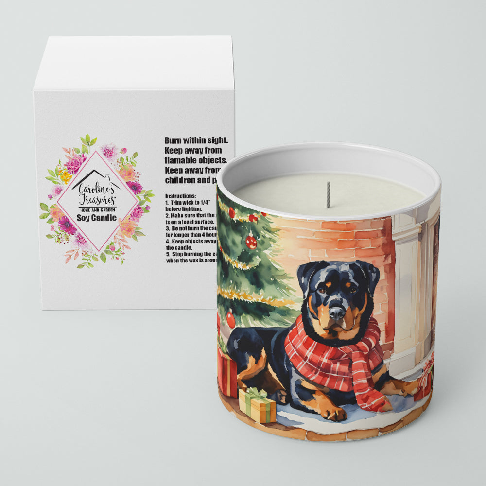 Buy this Rottweiler Cozy Christmas Decorative Soy Candle