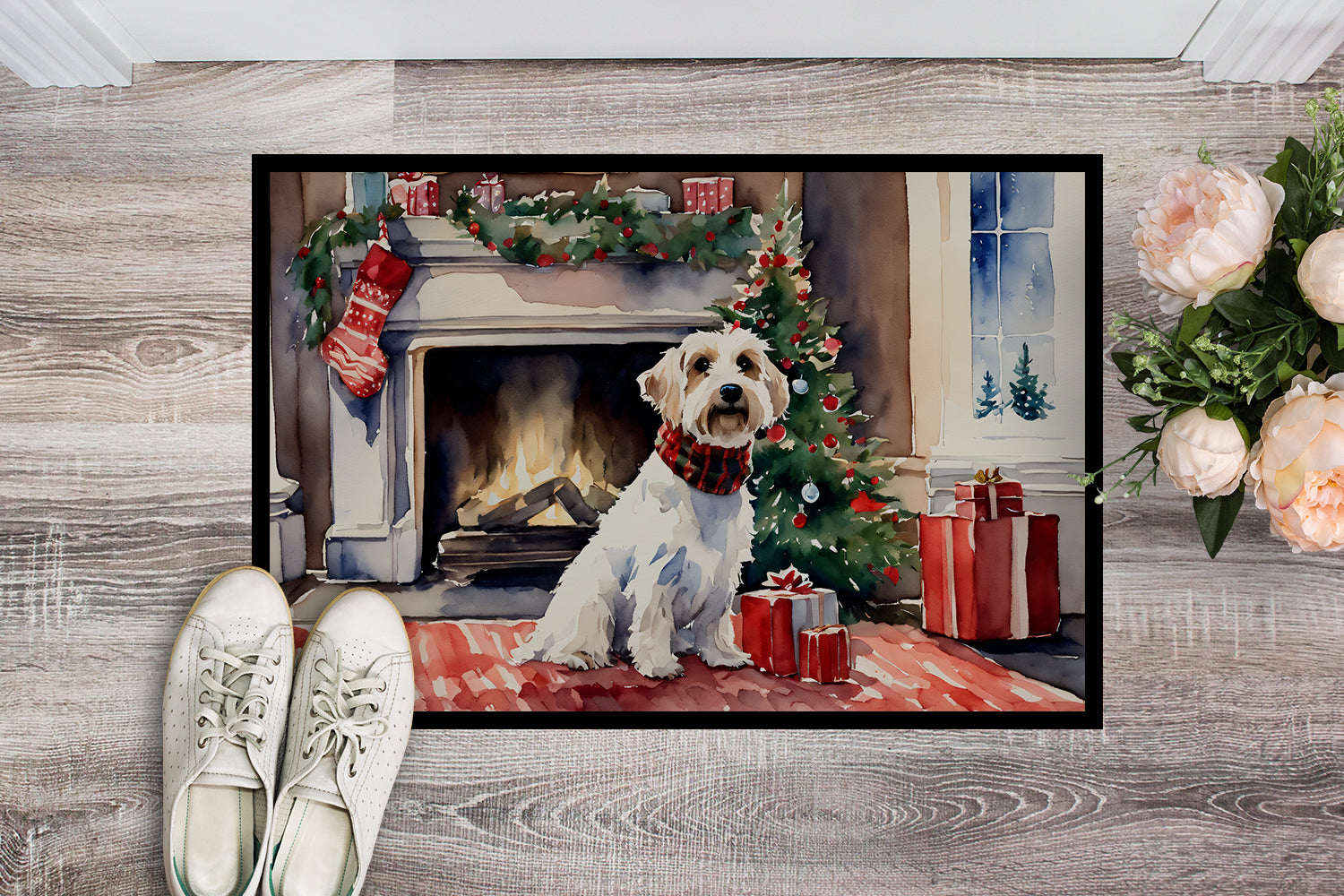 Buy this Sealyham Terrier Cozy Christmas Doormat