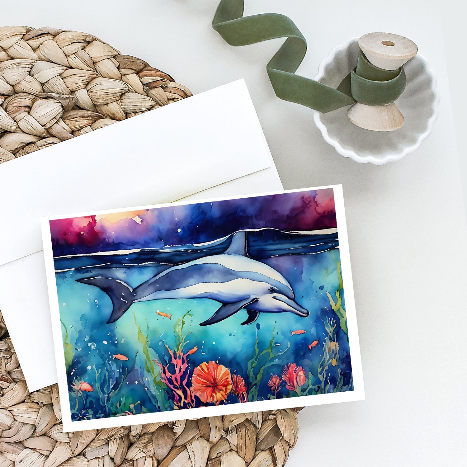 Buy this Dolphin Greeting Cards Pack of 8