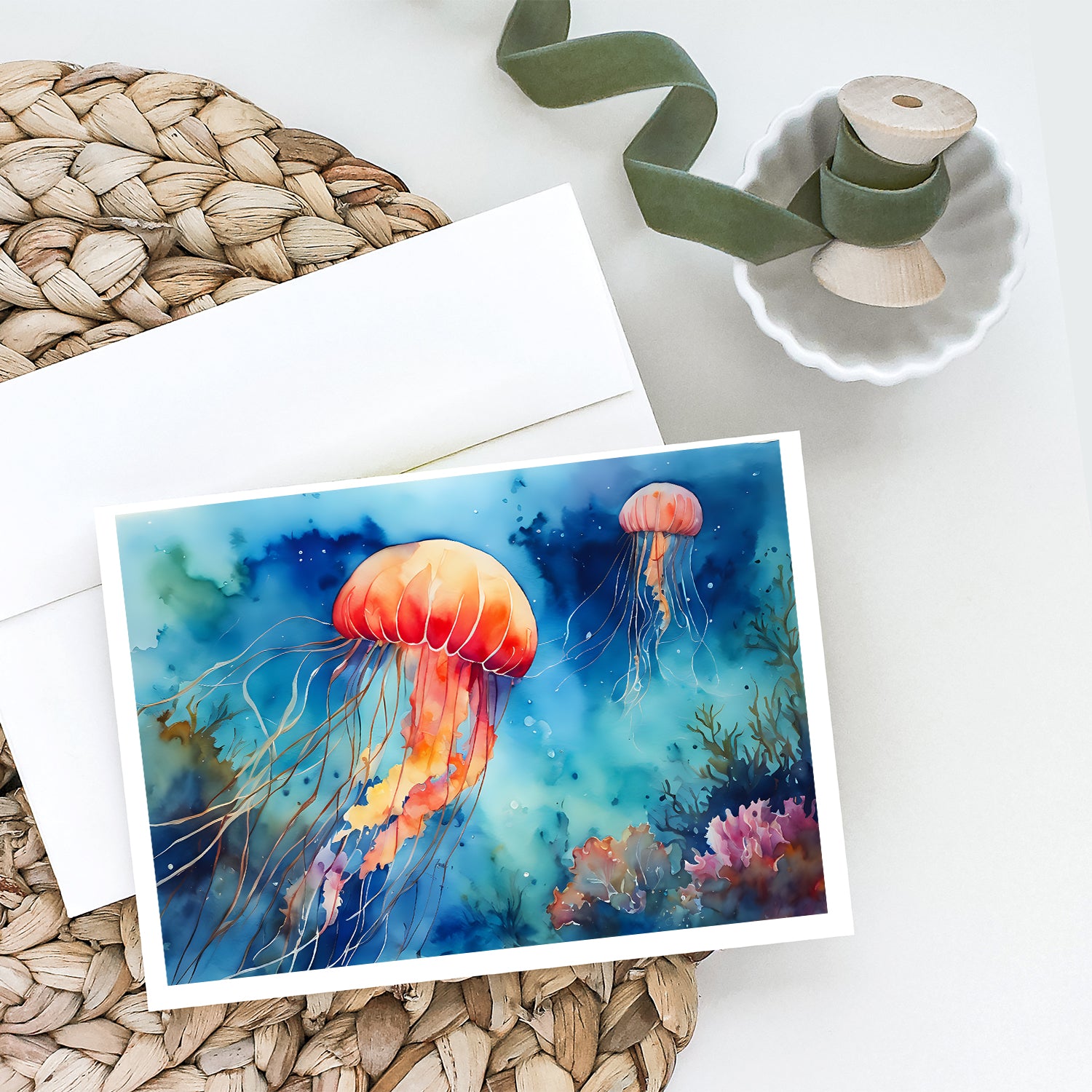 Buy this Jellyfish Greeting Cards Pack of 8