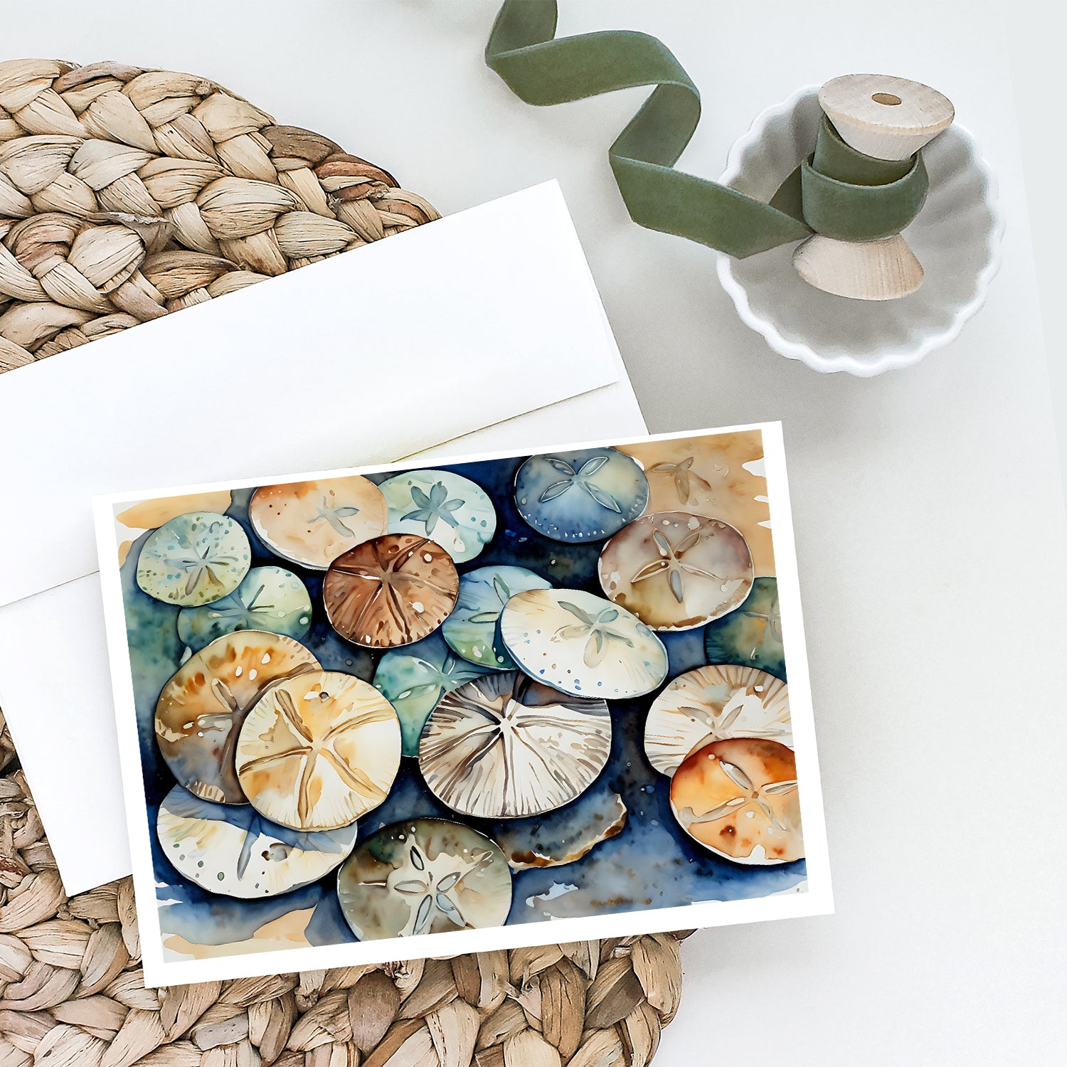 Buy this Sand Dollars Greeting Cards Pack of 8