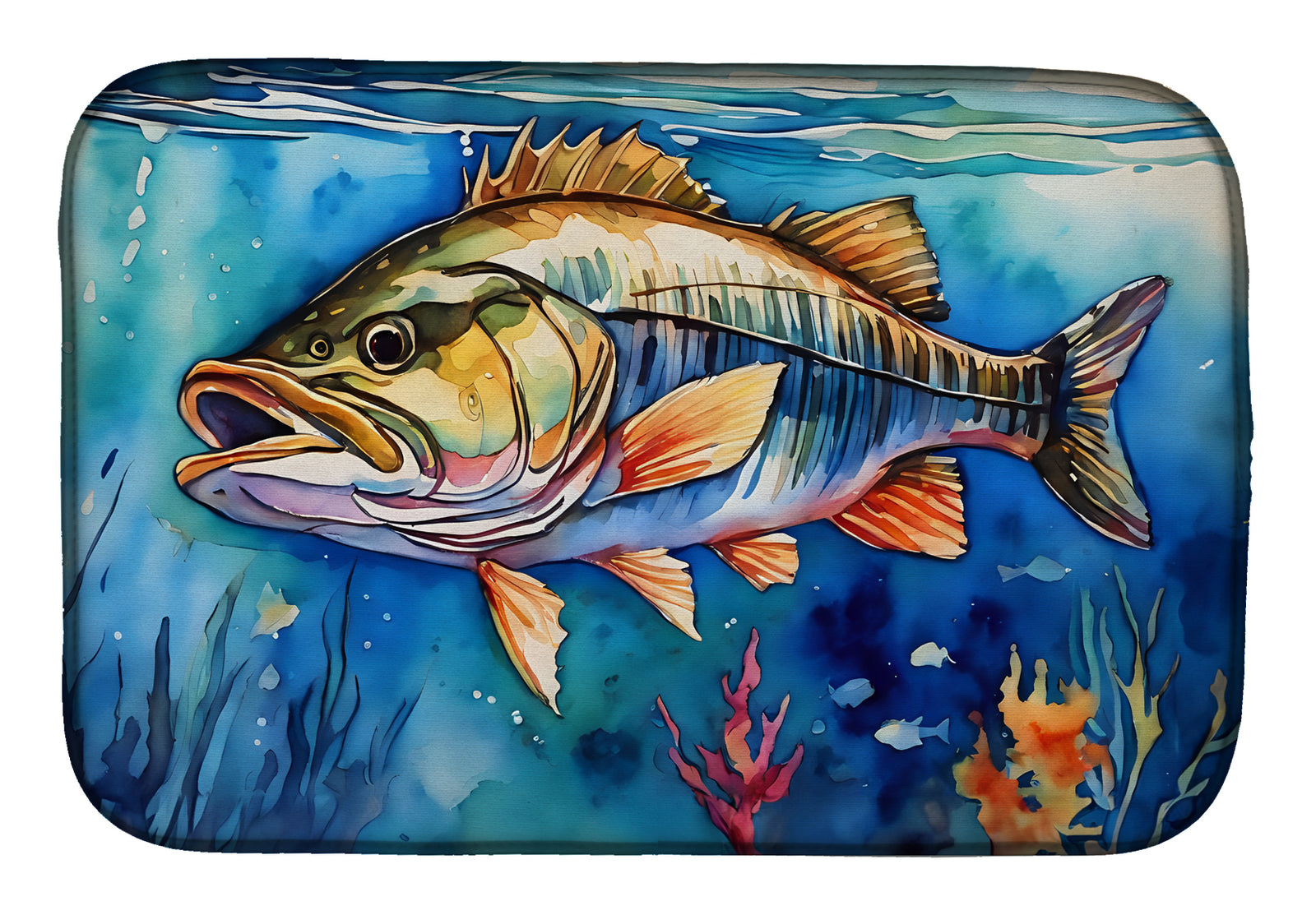 Buy this Striped Bass Dish Drying Mat